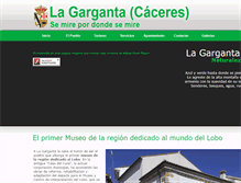 Tablet Screenshot of lagarganta-caceres.com